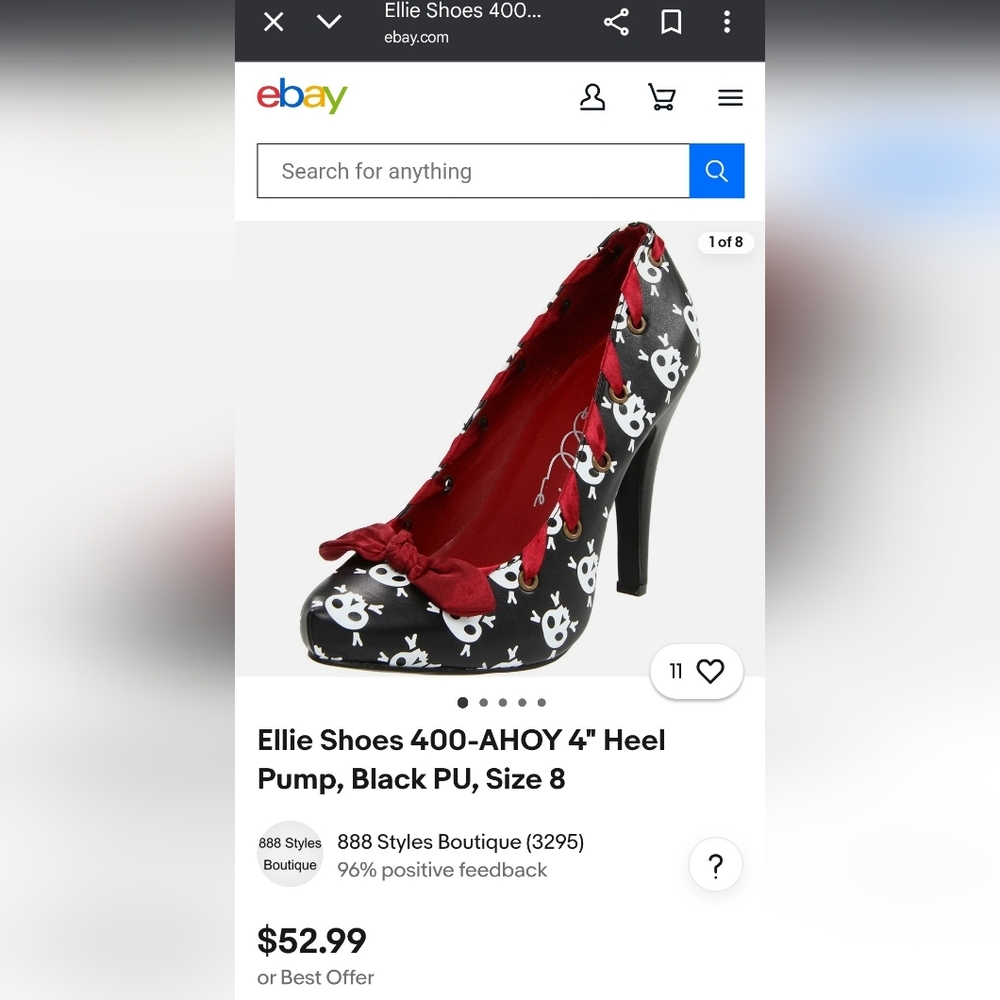Ellie 4" Black AHOY Pumps - Picture 6 of 6